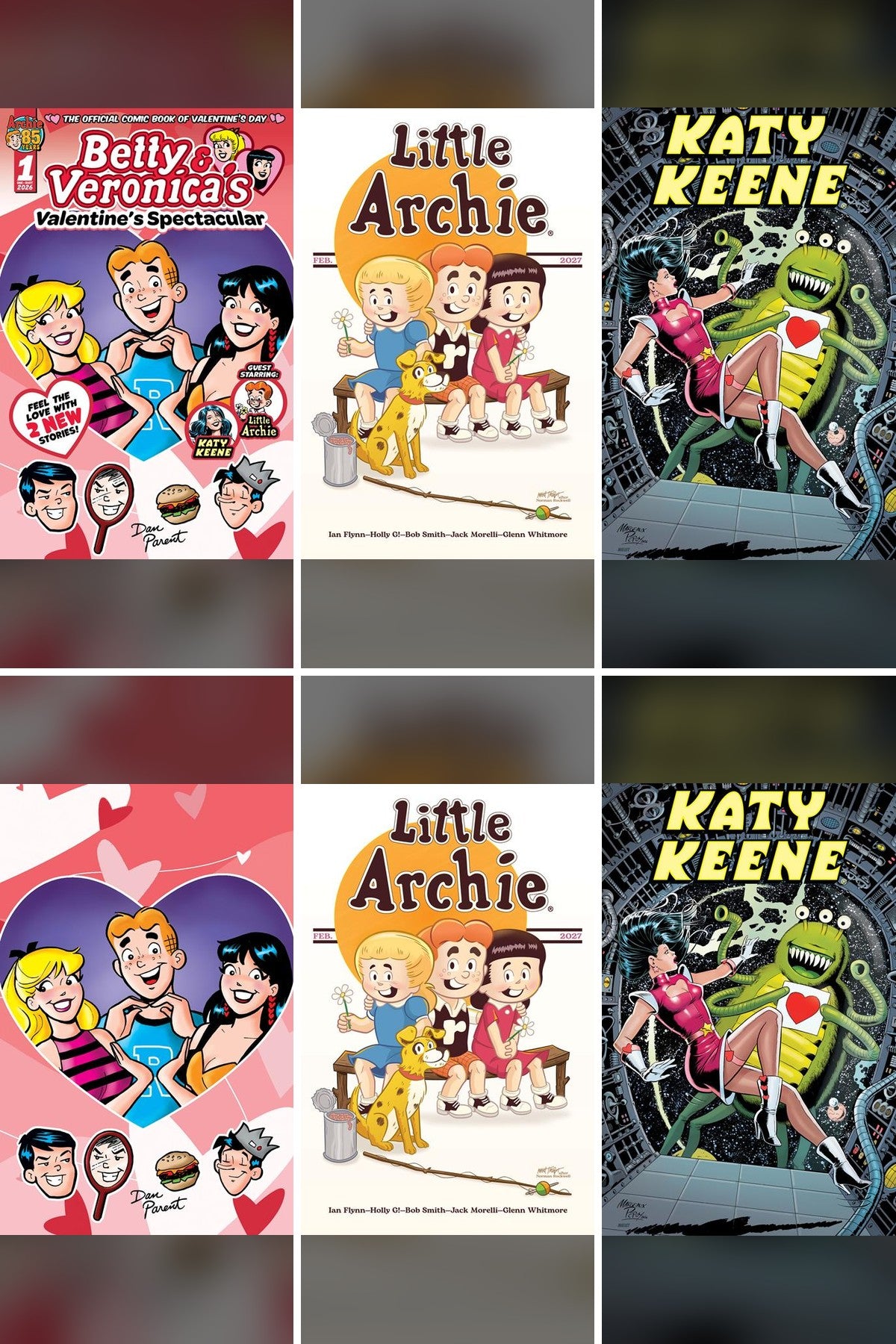 Betty and Veronica's Valentine's Spectacular! #1 cover collage