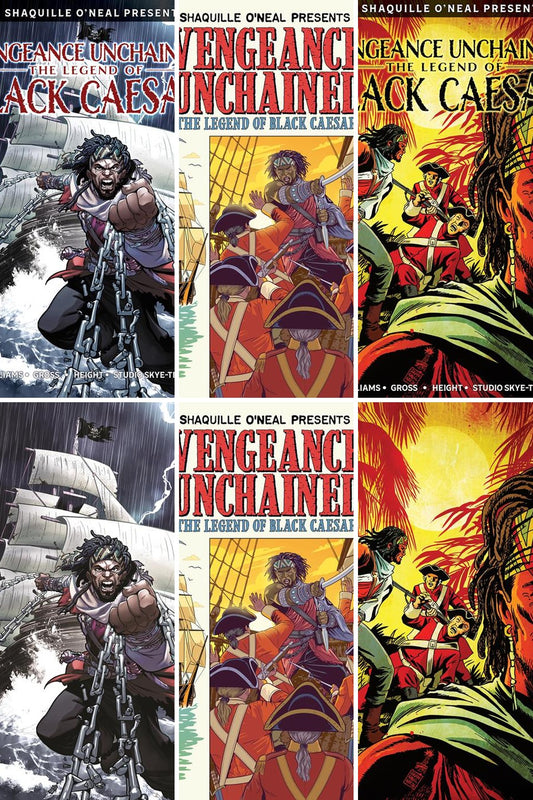 Shaquille O'Neal Presents… Vengeance Unchained: The Legend of Black Caesar #1 (Of 5) cover collage
