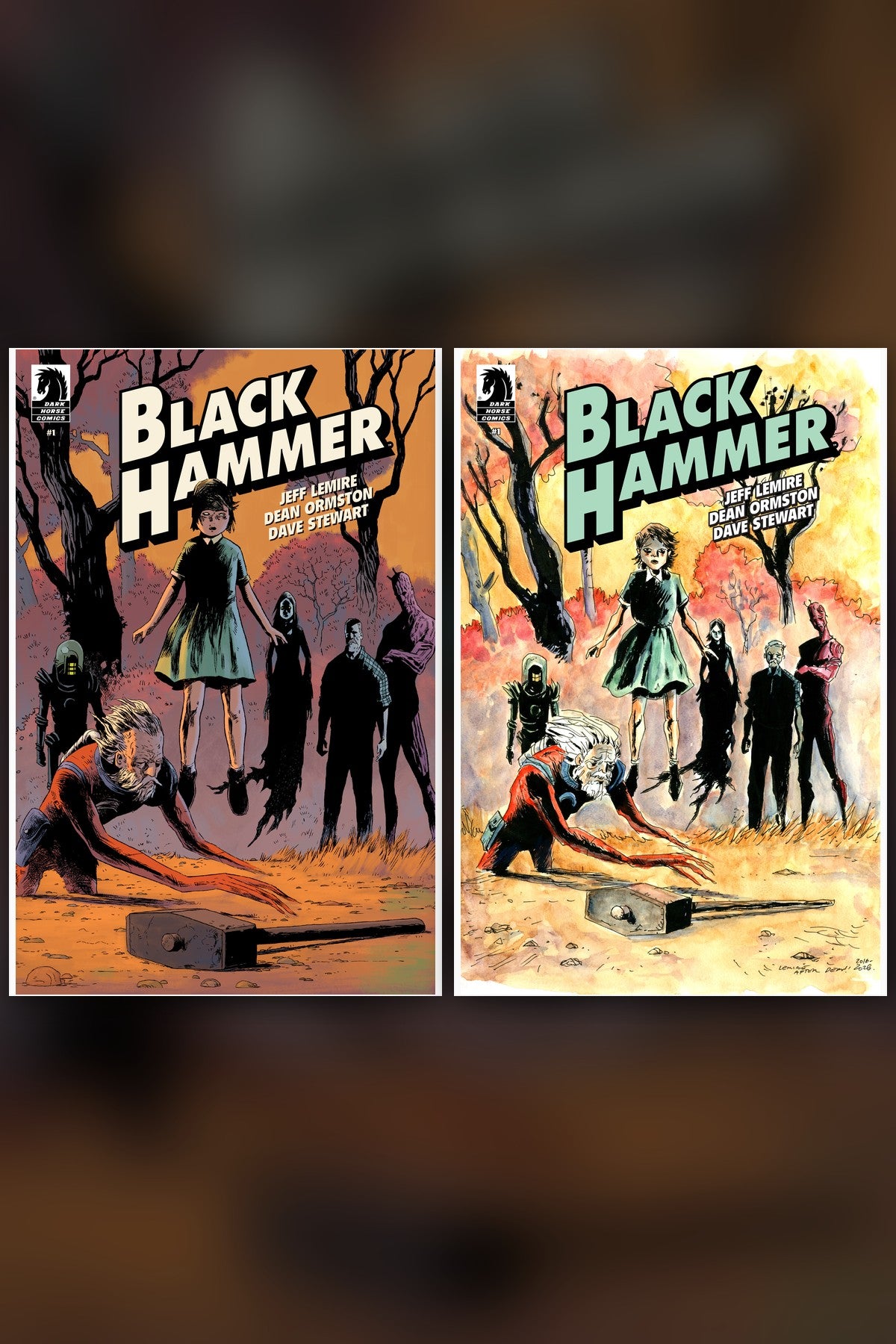 Black Hammer #1 Facsimile Reprint cover collage