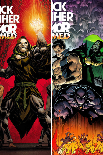 BLACK PANTHER/NAMOR: DOOMED #3 cover collage