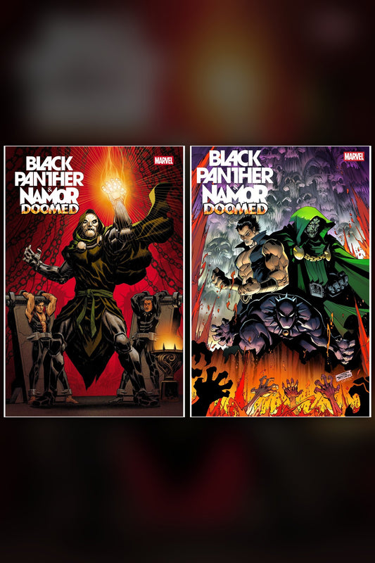 BLACK PANTHER/NAMOR: DOOMED #3 cover collage