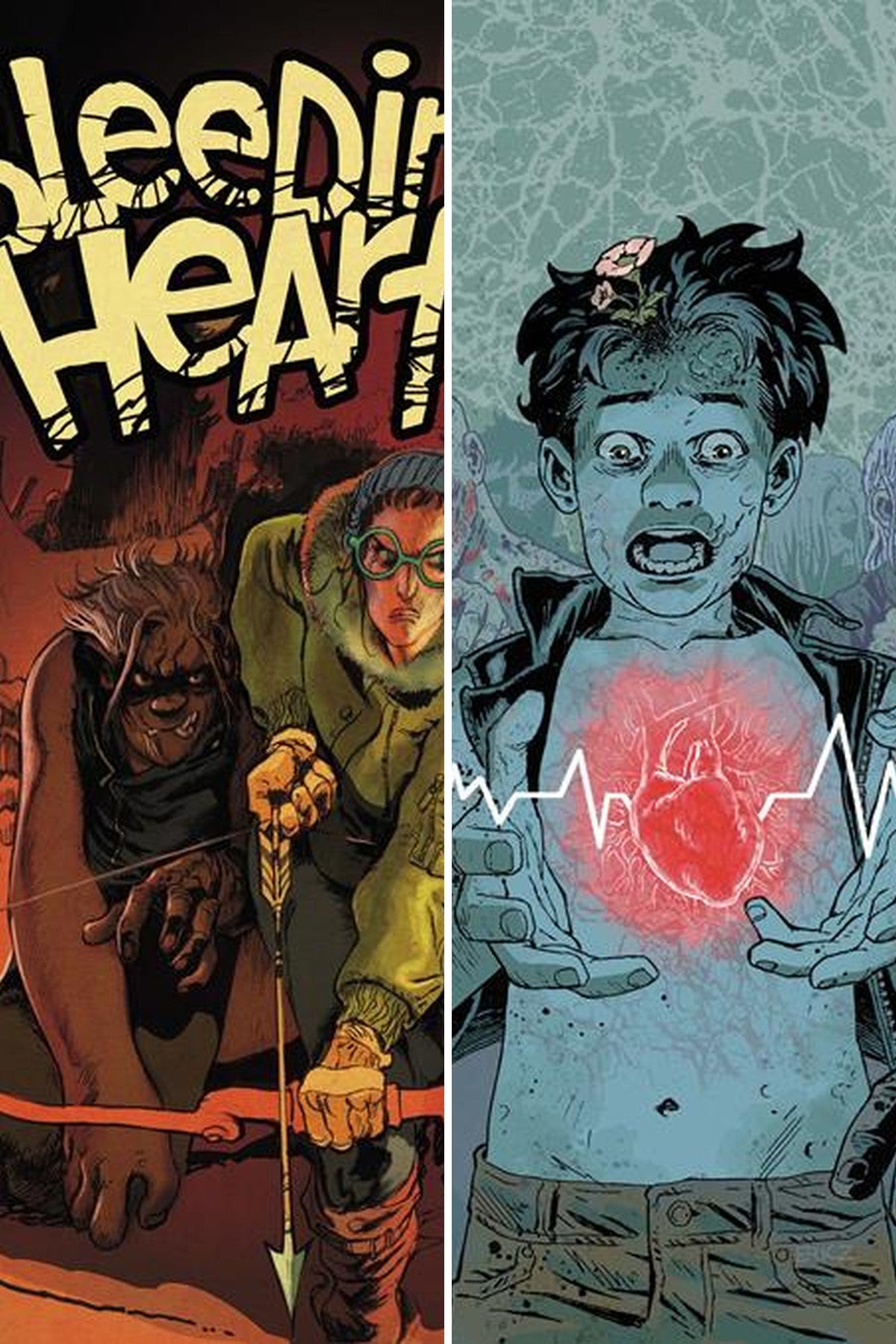 Bleeding Hearts #10 cover collage