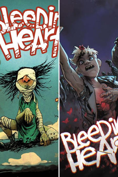 Bleeding Hearts #9 cover collage