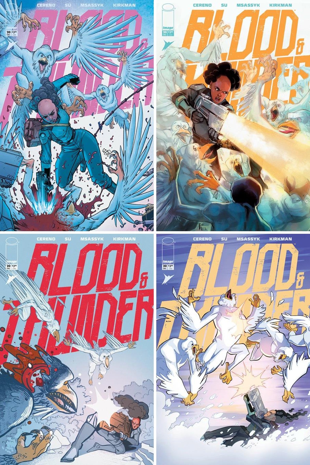 Blood & Thunder #20 cover collage