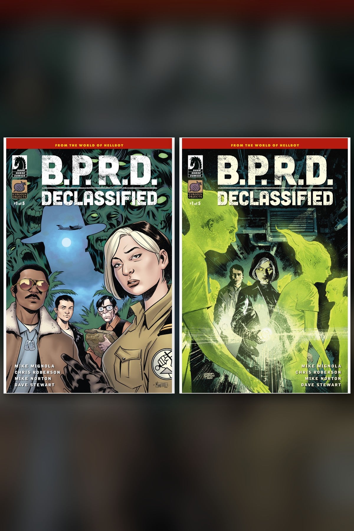 B.P.R.D: Declassified #1 cover collage