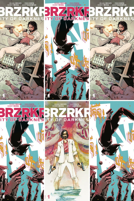 BRZRKR: City of Darkness #1 cover collage