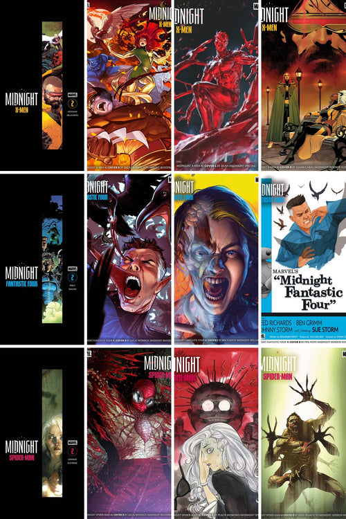 Marvel Midnight Universe #2 Complete 12-Cover Bundle cover collage