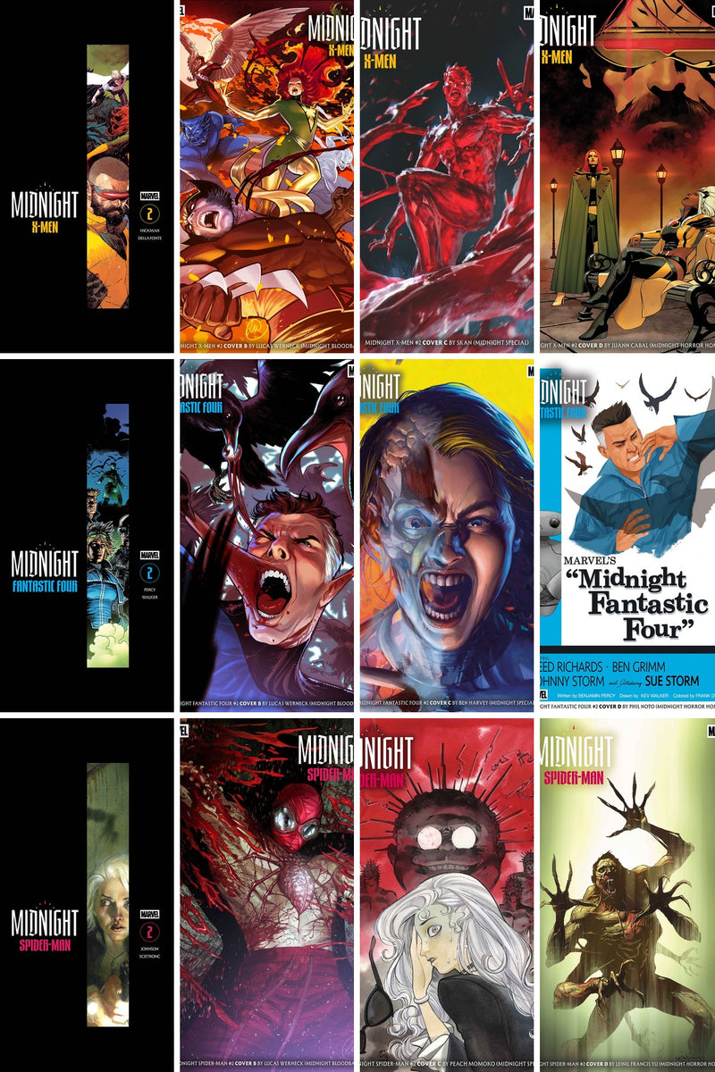 Marvel Midnight Universe #2 Complete 12-Cover Bundle cover collage