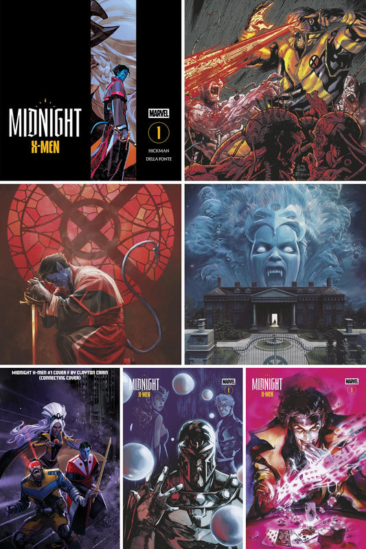 Midnight X-Men #1 complete 7-cover bundle collage