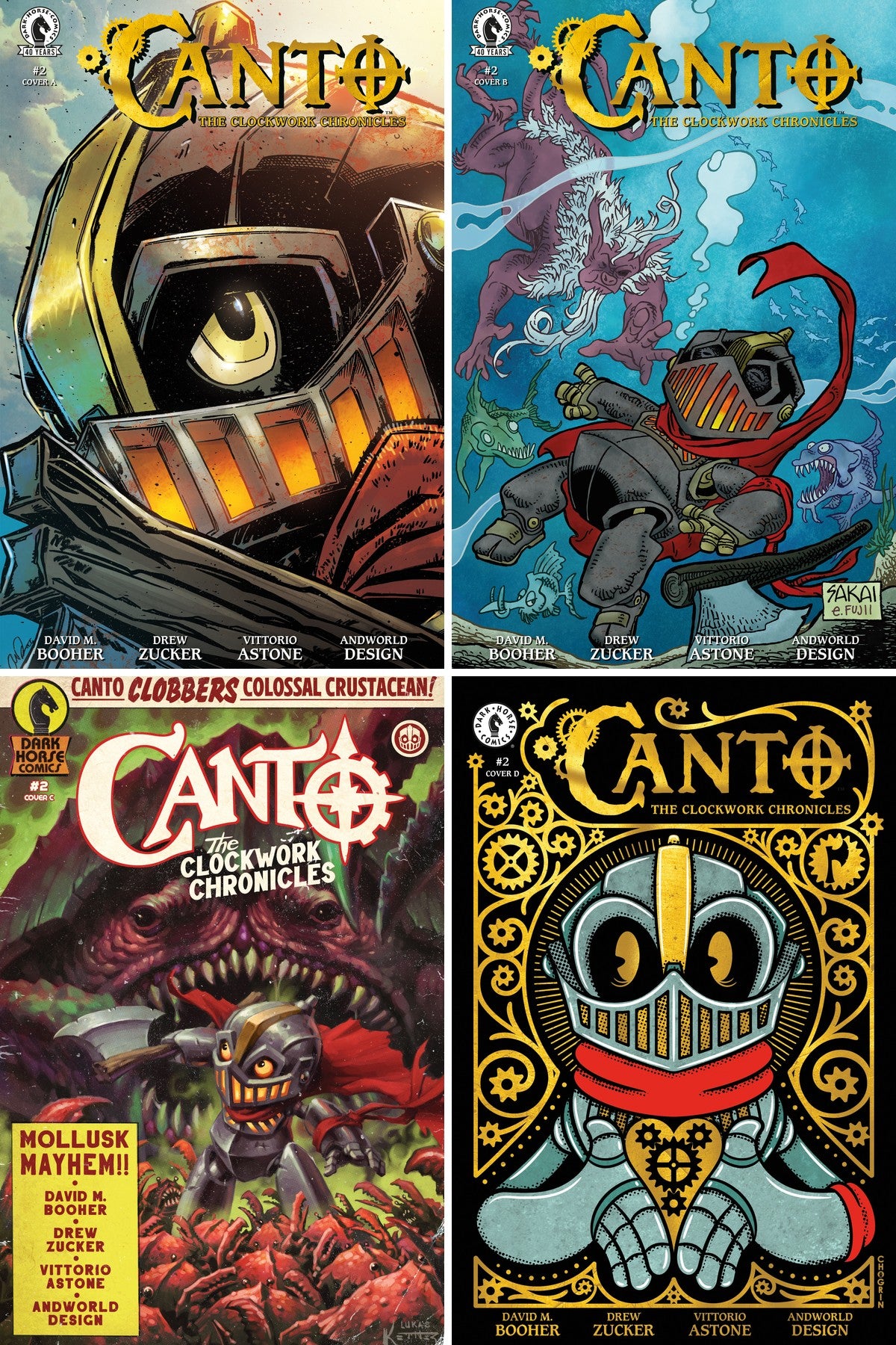 Canto: The Clockwork Chronicles #2 cover collage