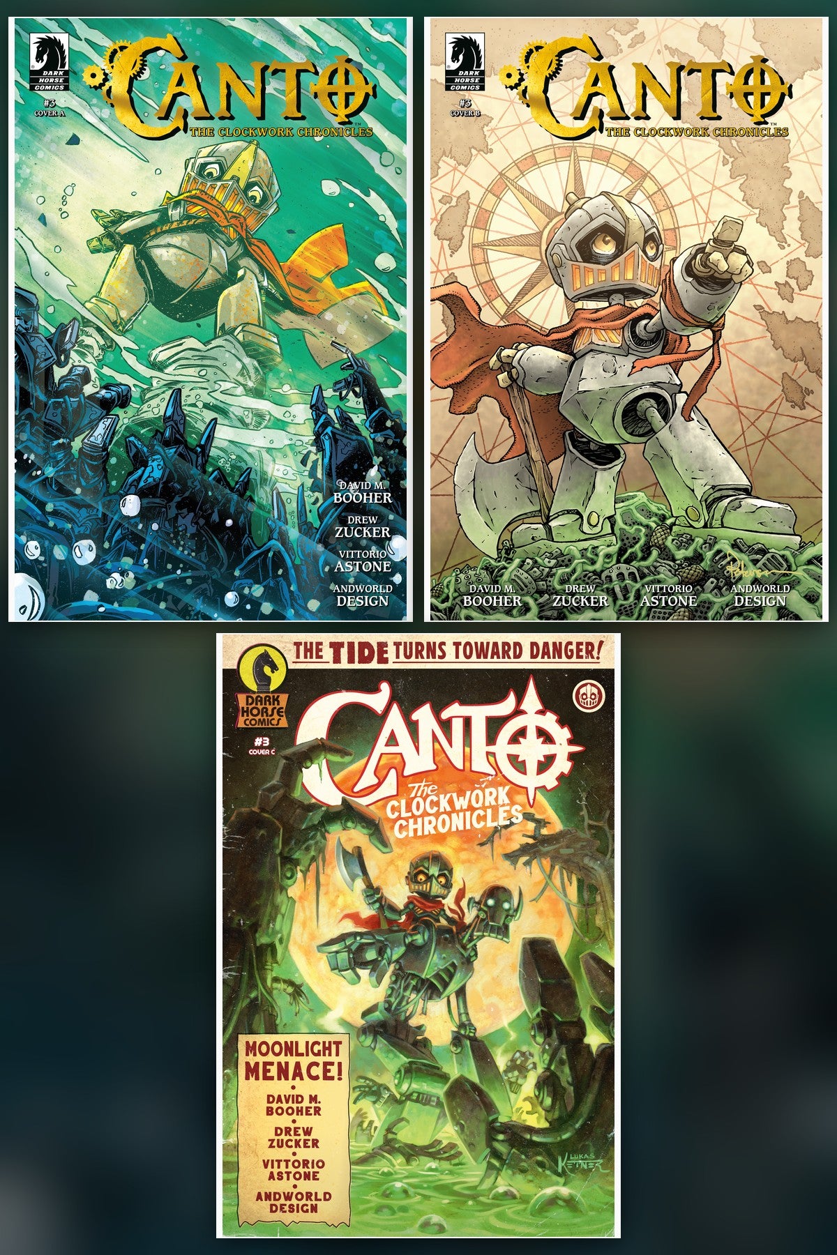 Canto: The Clockwork Chronicles #3 cover collage