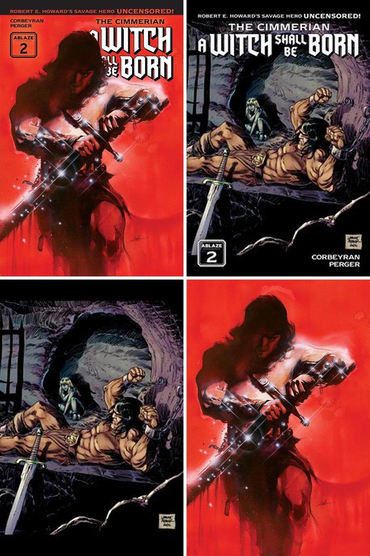 The Cimmerian A Witch Shall Be Born #2 (Of 3) cover collage