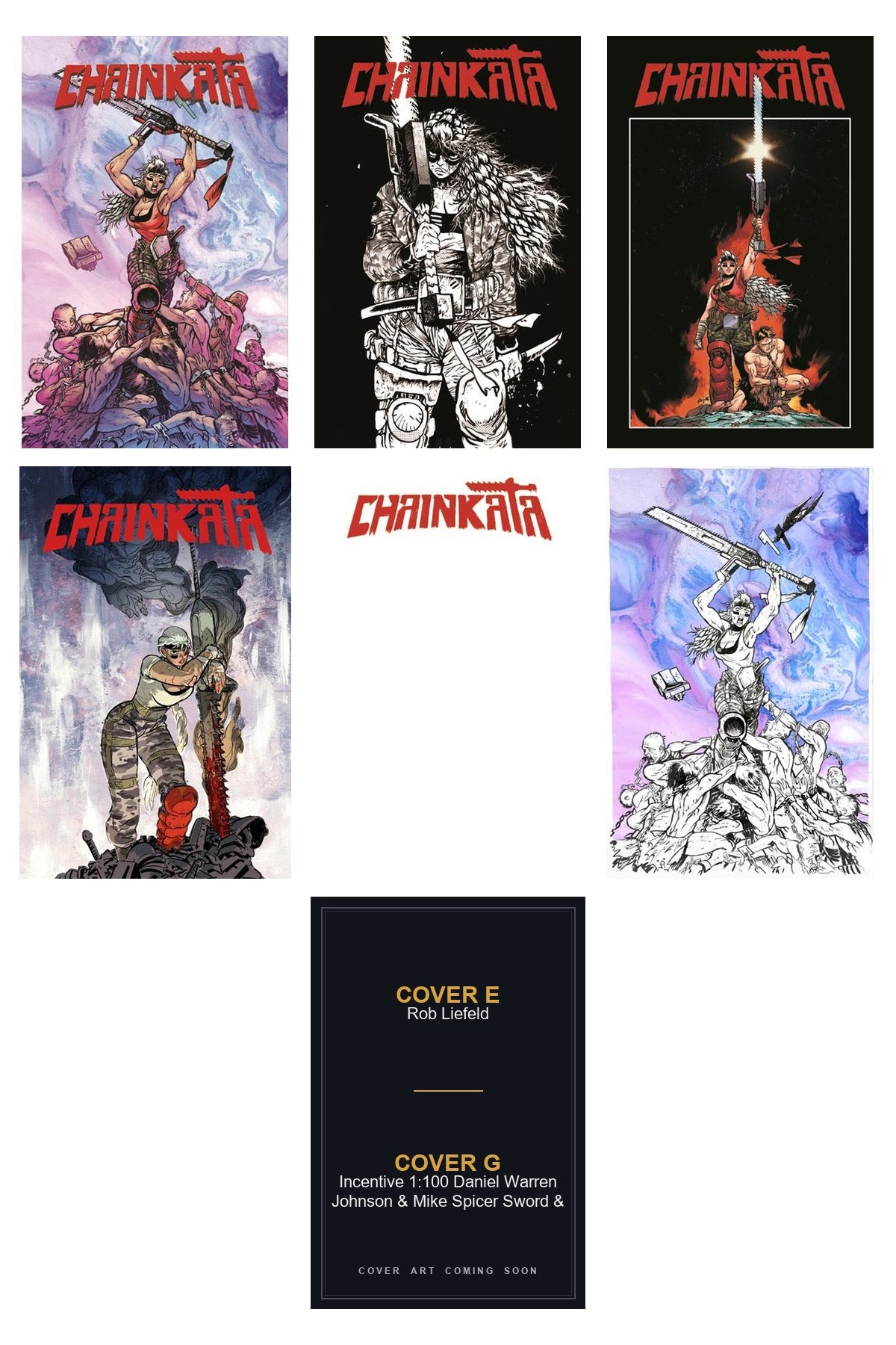 Chainkata #1 - All Covers - Covers E & G art coming soon