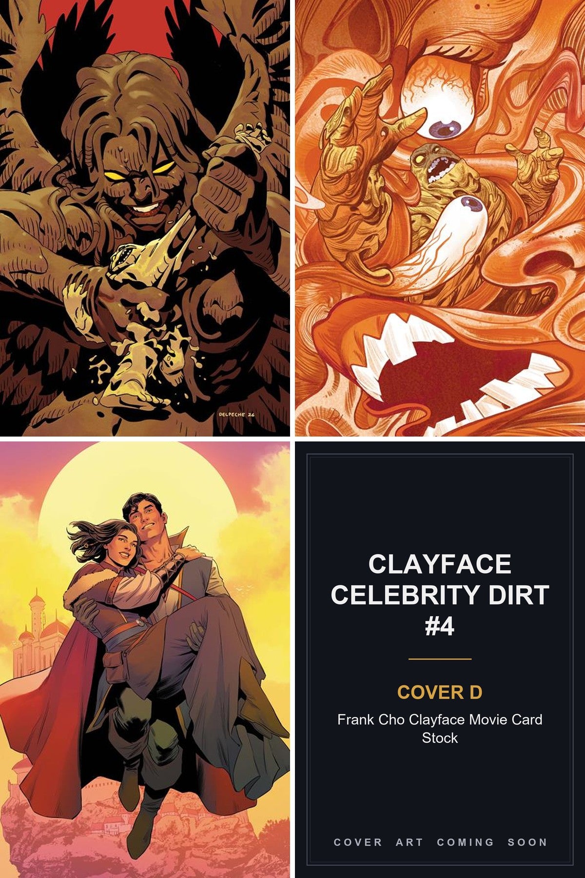 Clayface Celebrity Dirt #4 cover collage - Cover D art coming soon