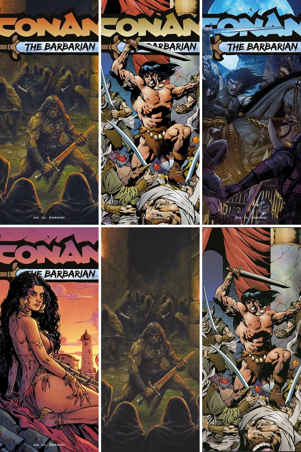 Conan the Barbarian #38 cover collage