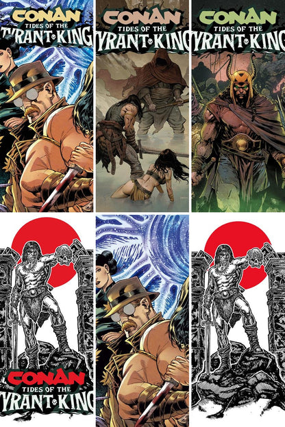 Conan The Barbarian Tides of the Tyrant King #2 (Of 4) cover collage