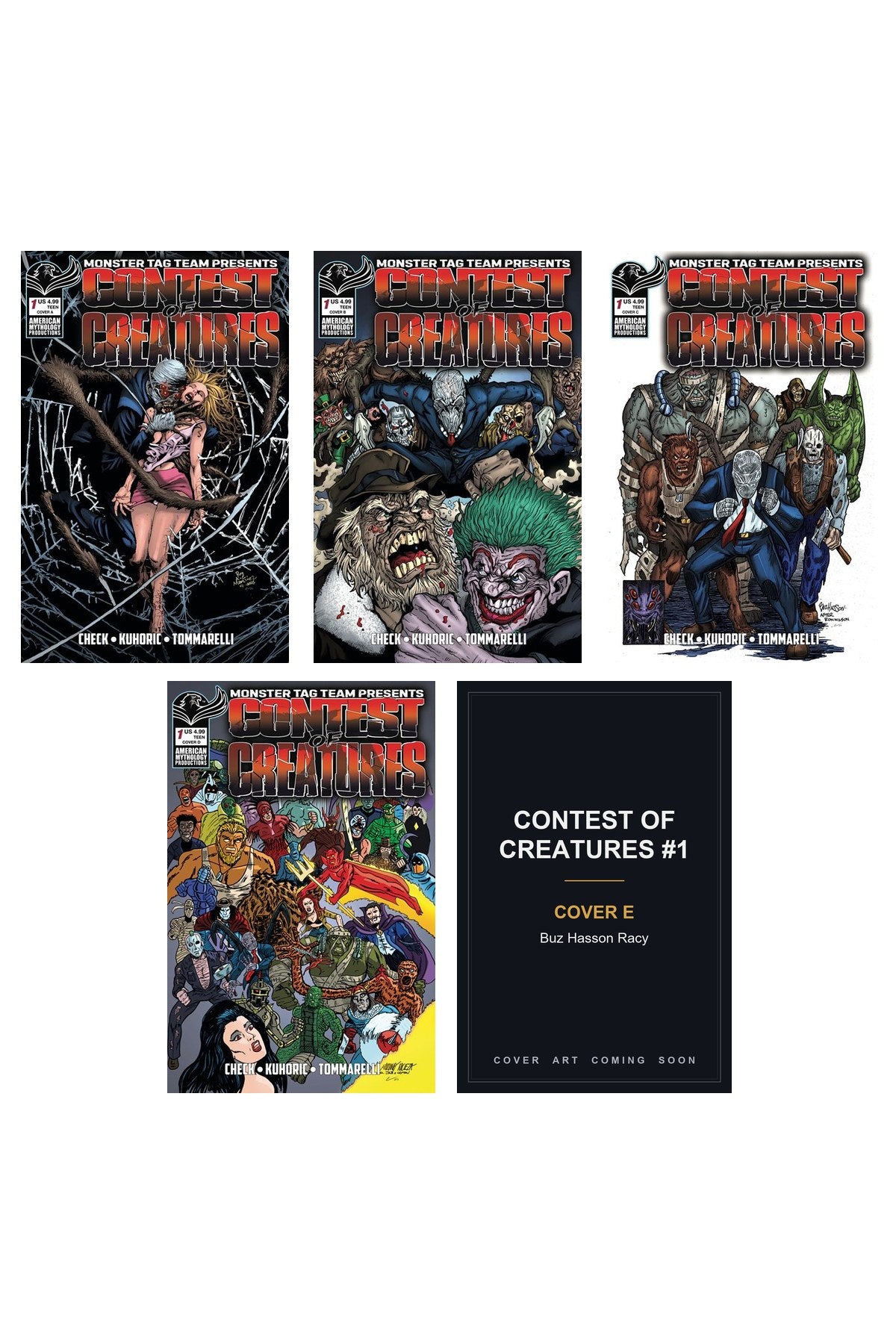 Contest of Creatures #1 - All Covers Bundle (A-E, 5 Books)