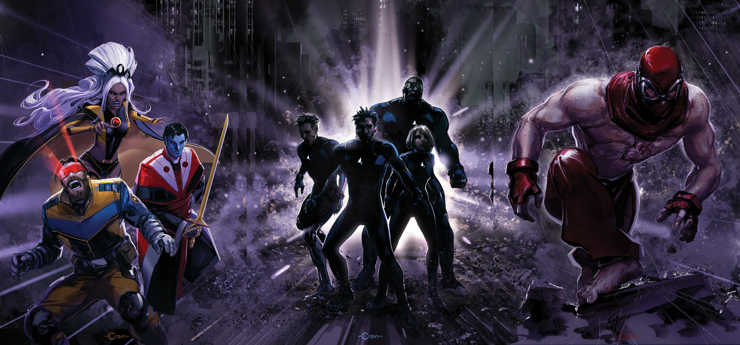 Marvel Midnight Universe #1 Clayton Crain 3-Part Connecting Cover collage