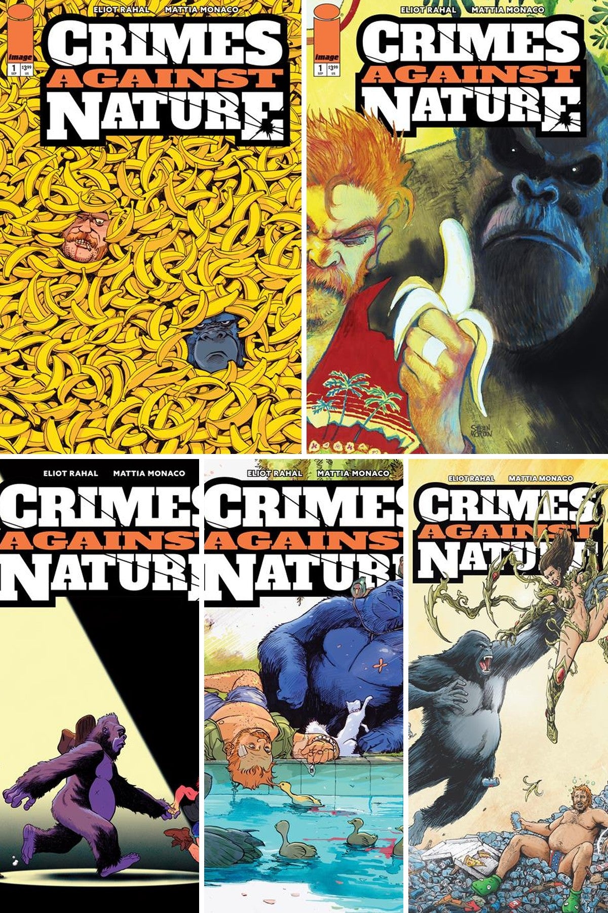 Crimes Against Nature #1 cover collage