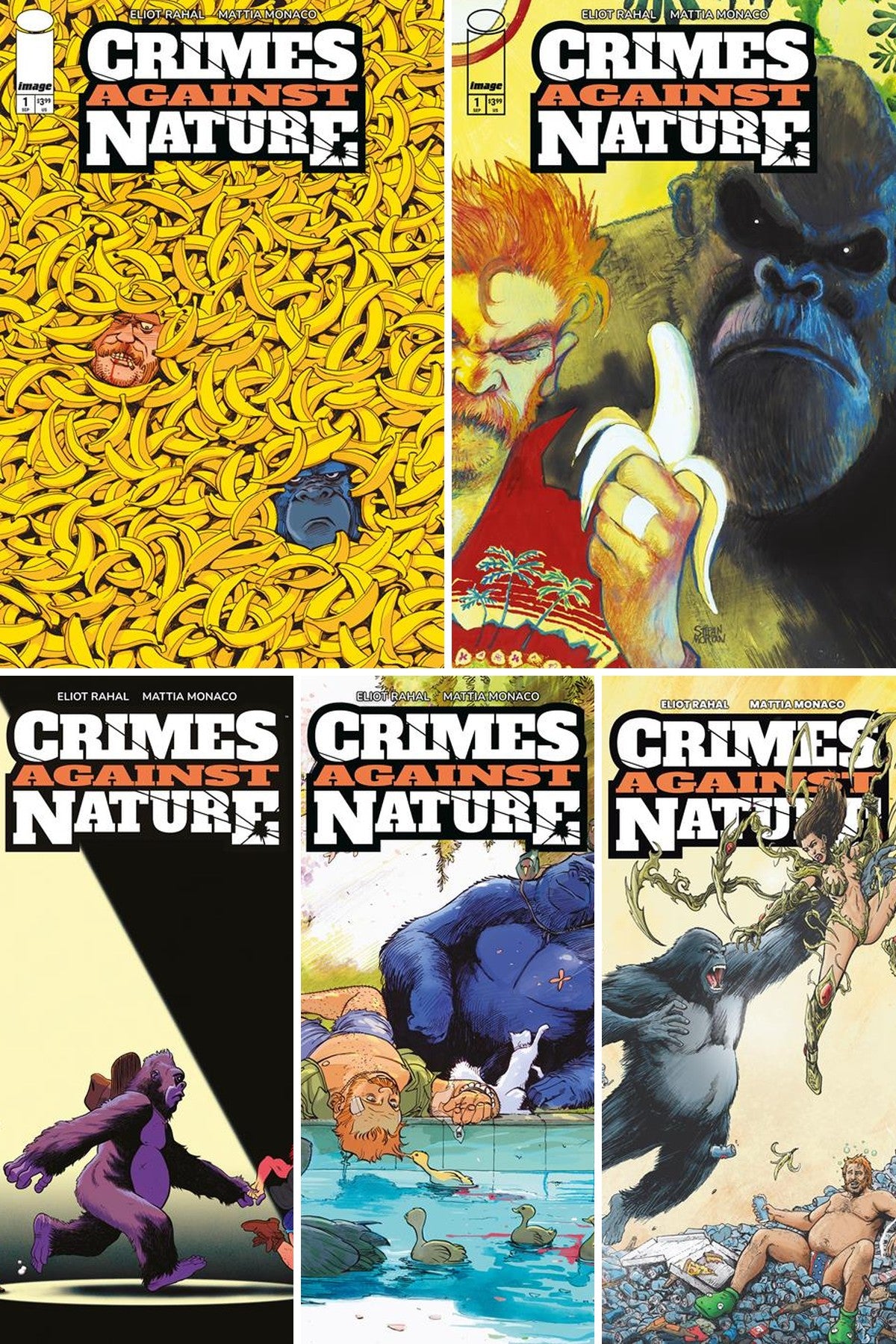 Crimes Against Nature #1 cover collage