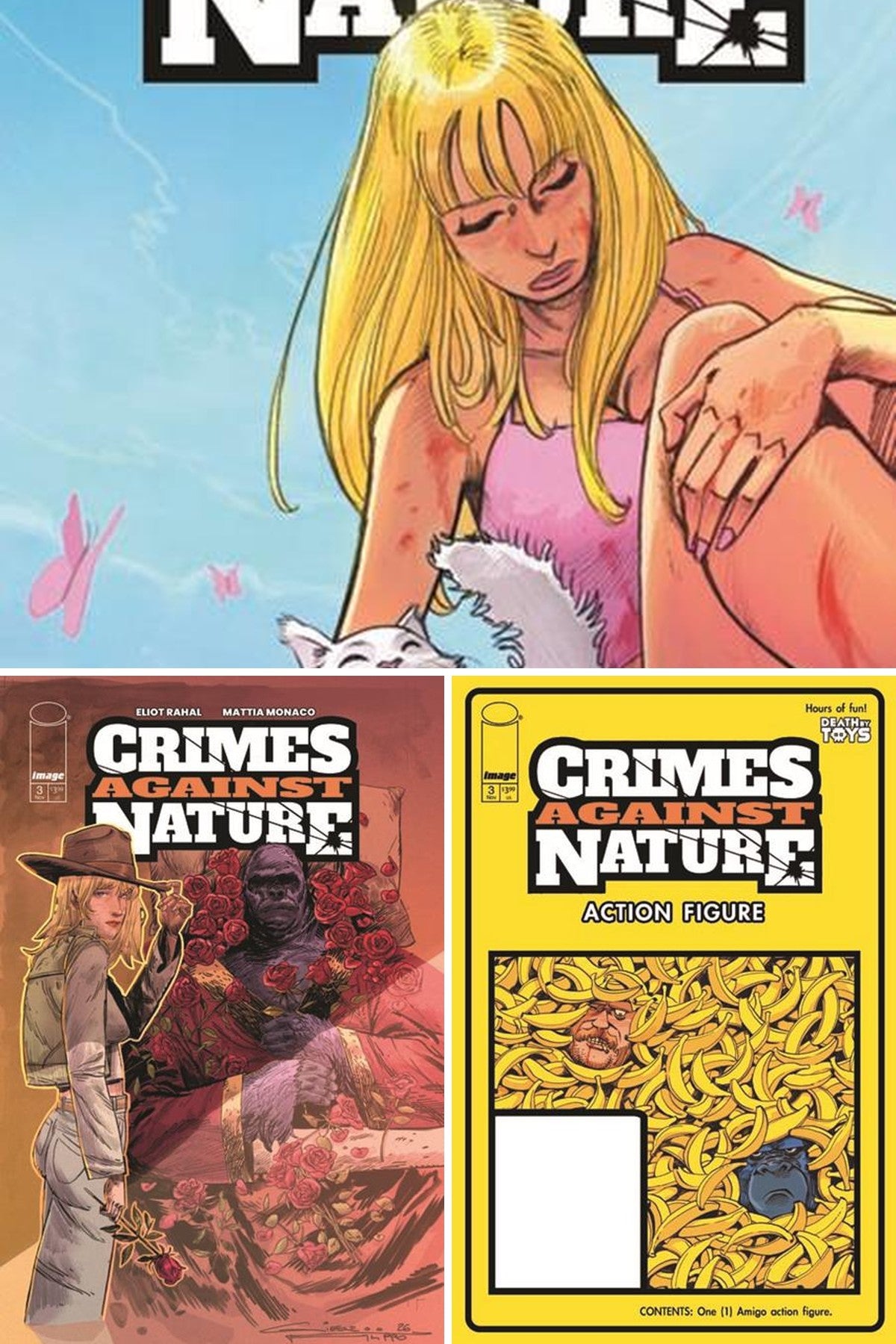Crimes Against Nature #3 cover collage