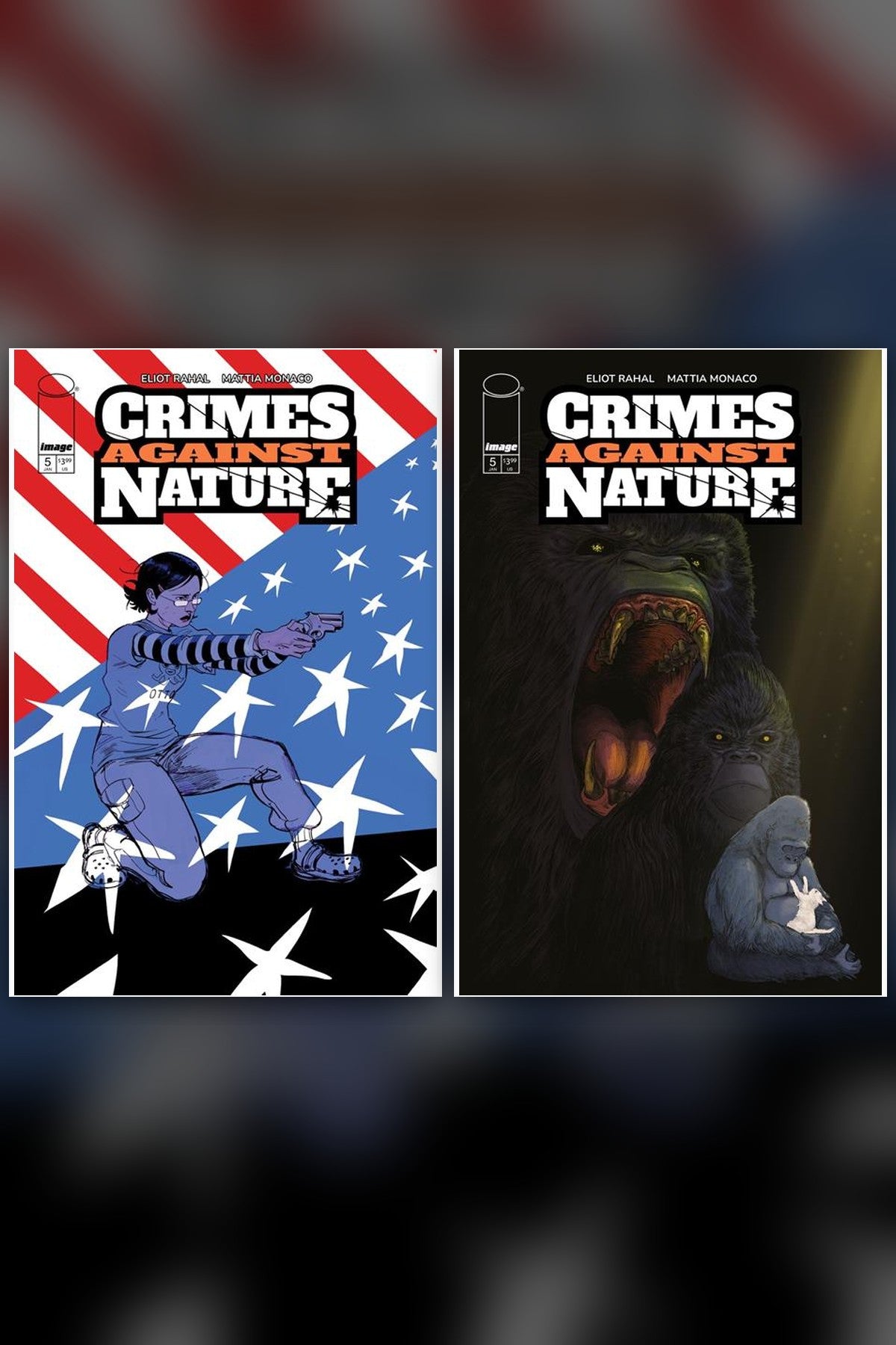 Crimes Against Nature #5 cover collage