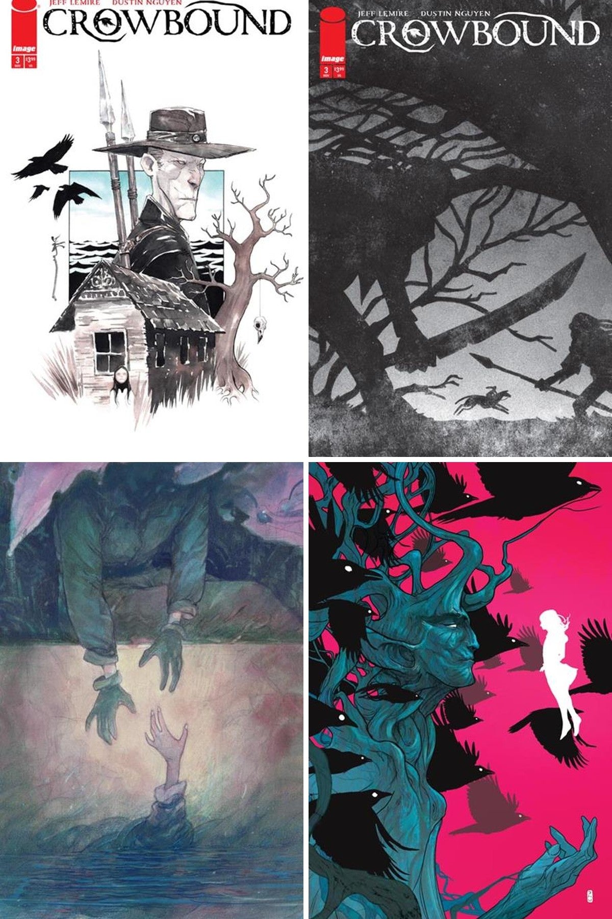 Crowbound #3 cover collage