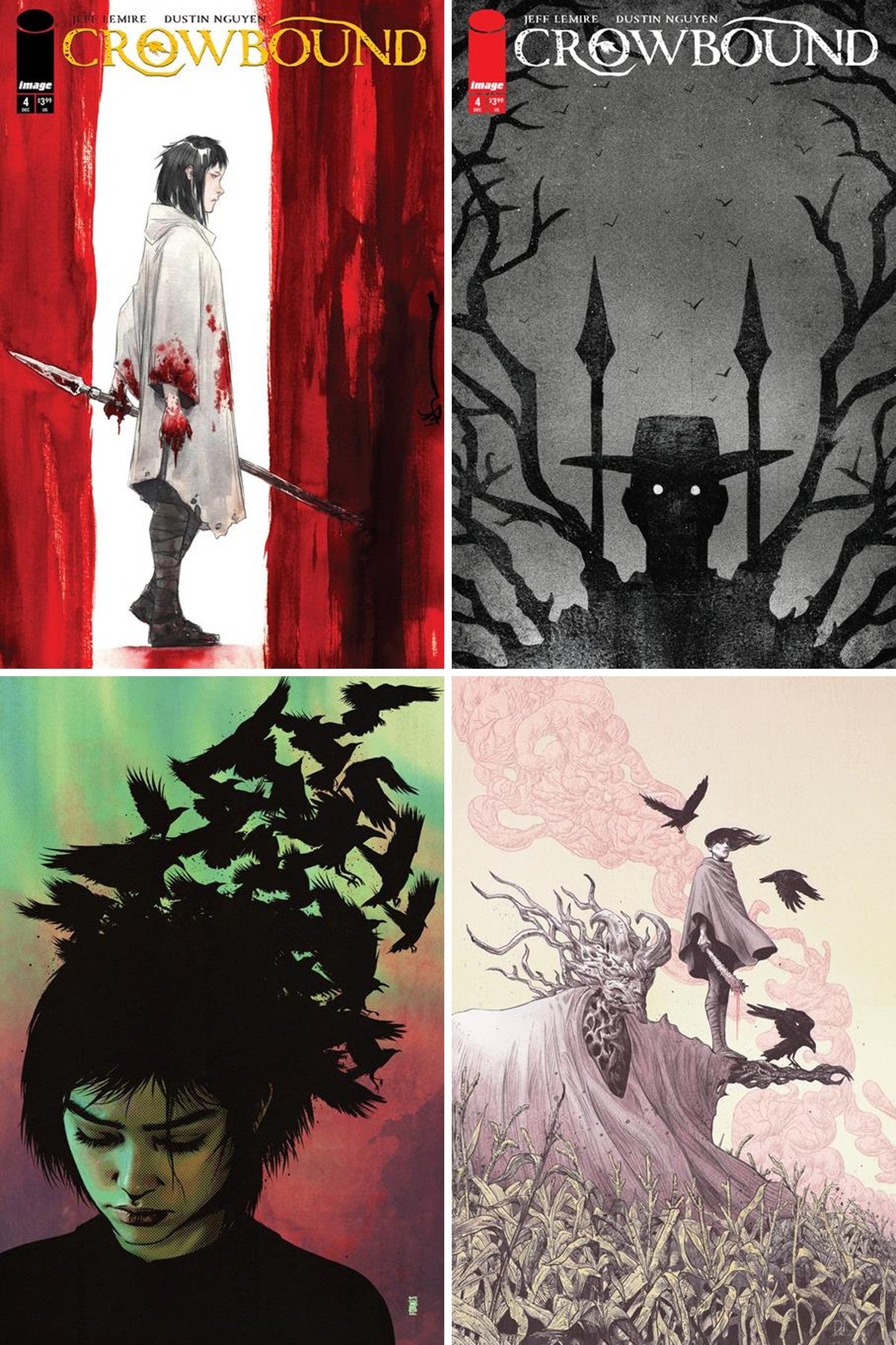 Crowbound #4 cover collage