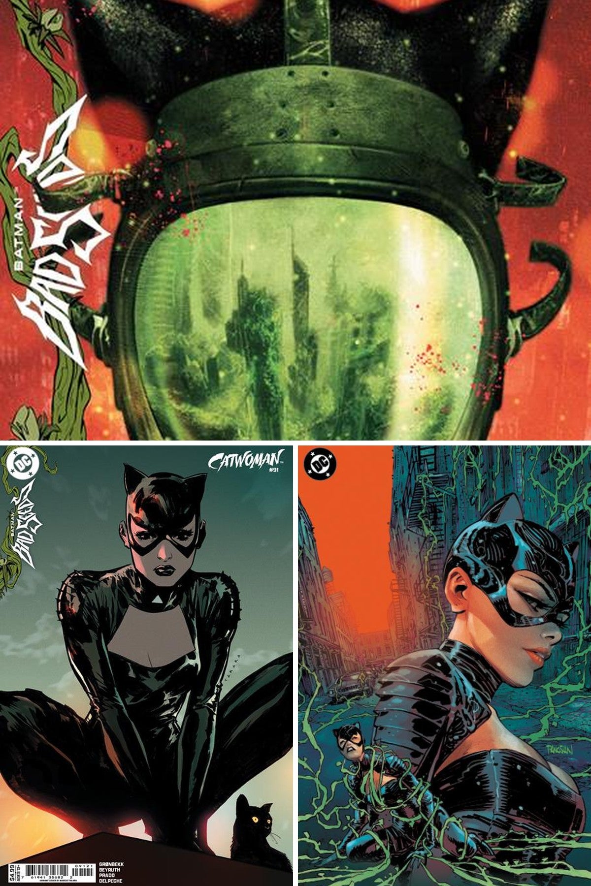 Catwoman #91 cover collage
