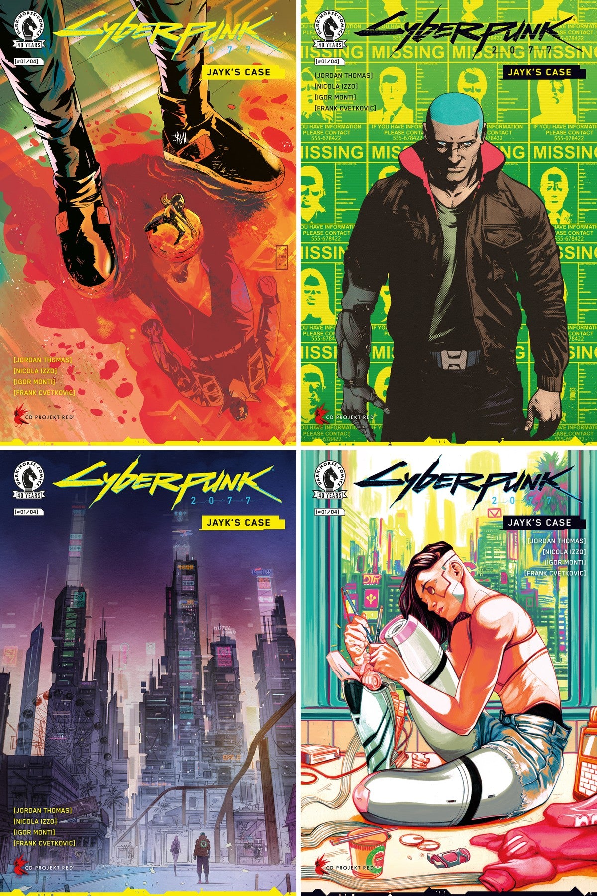 Cyberpunk 2077: Jayk's Case #1 cover collage