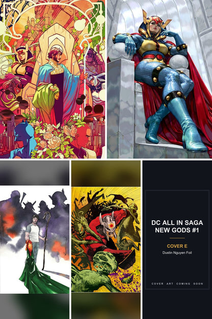 DC All In Saga New Gods #1 cover collage - Cover E art coming soon