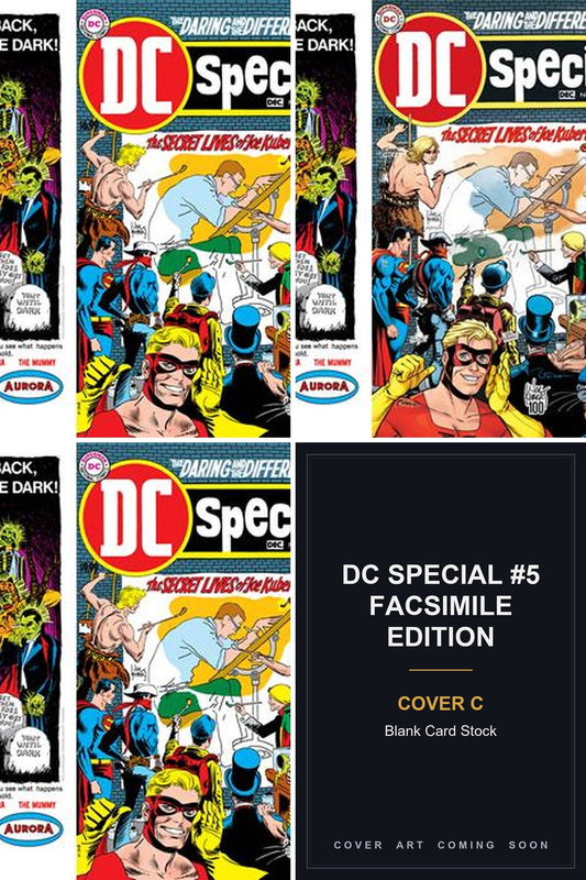 DC Special #5 Facsimile Edition cover collage — Cover C art coming soon