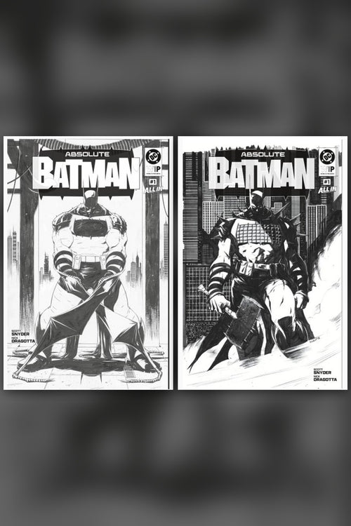 DC W.I.P. Absolute Batman #1 2nd Printing cover collage