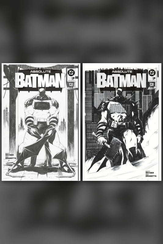 DC W.I.P. Absolute Batman #1 2nd Printing cover collage