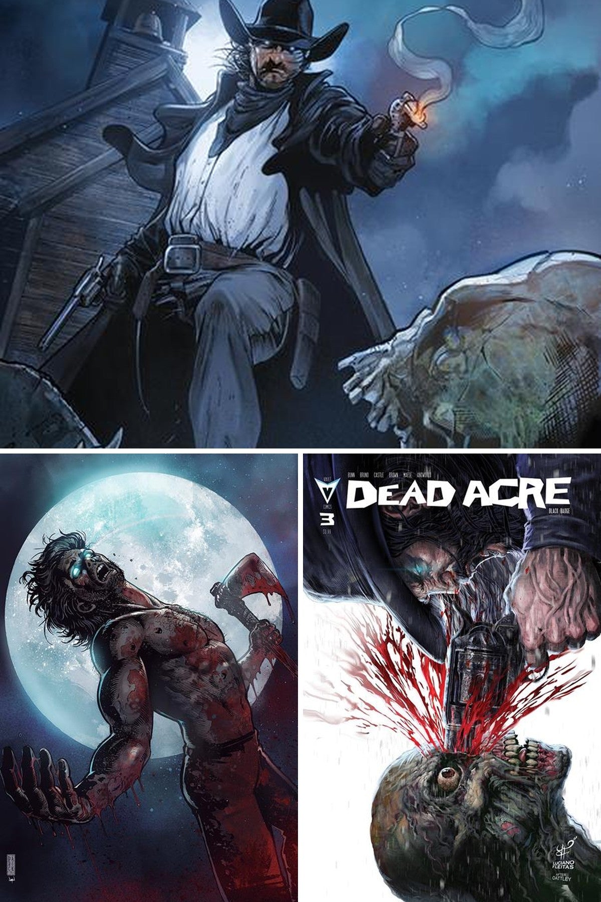 Dead Acre #3 cover collage