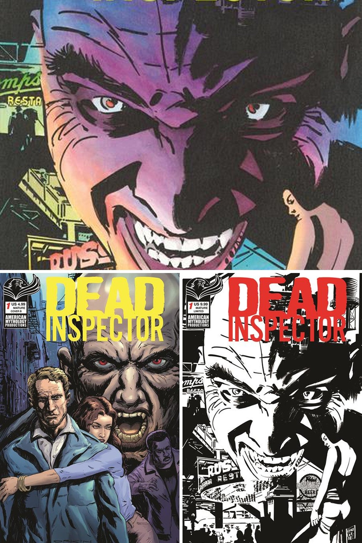 Dead Inspector #1 (Of 2) cover collage
