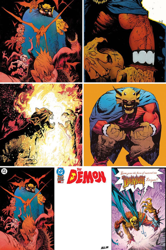 Demon #1 cover collage