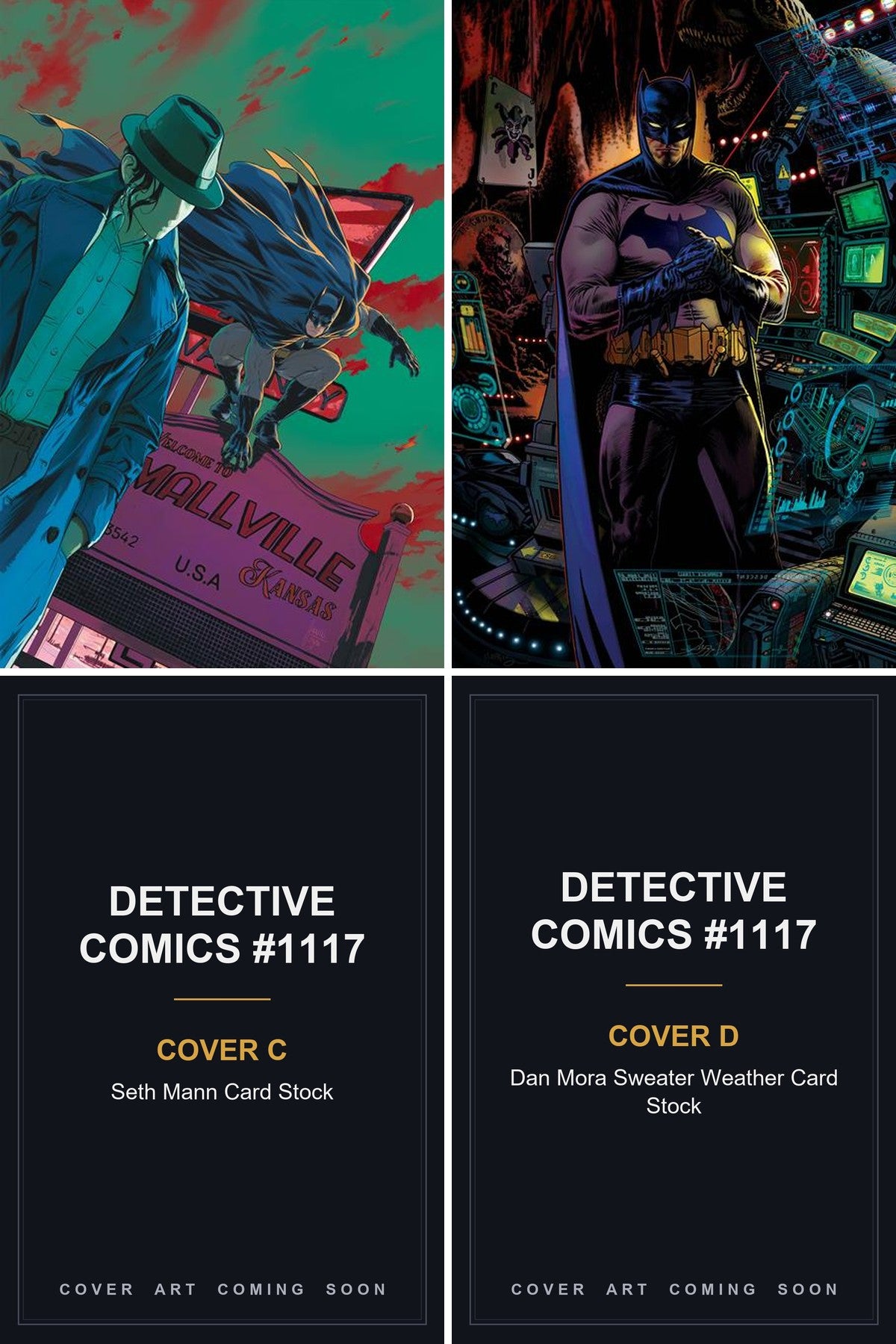 Detective Comics #1117 cover collage - Covers C & D art coming soon