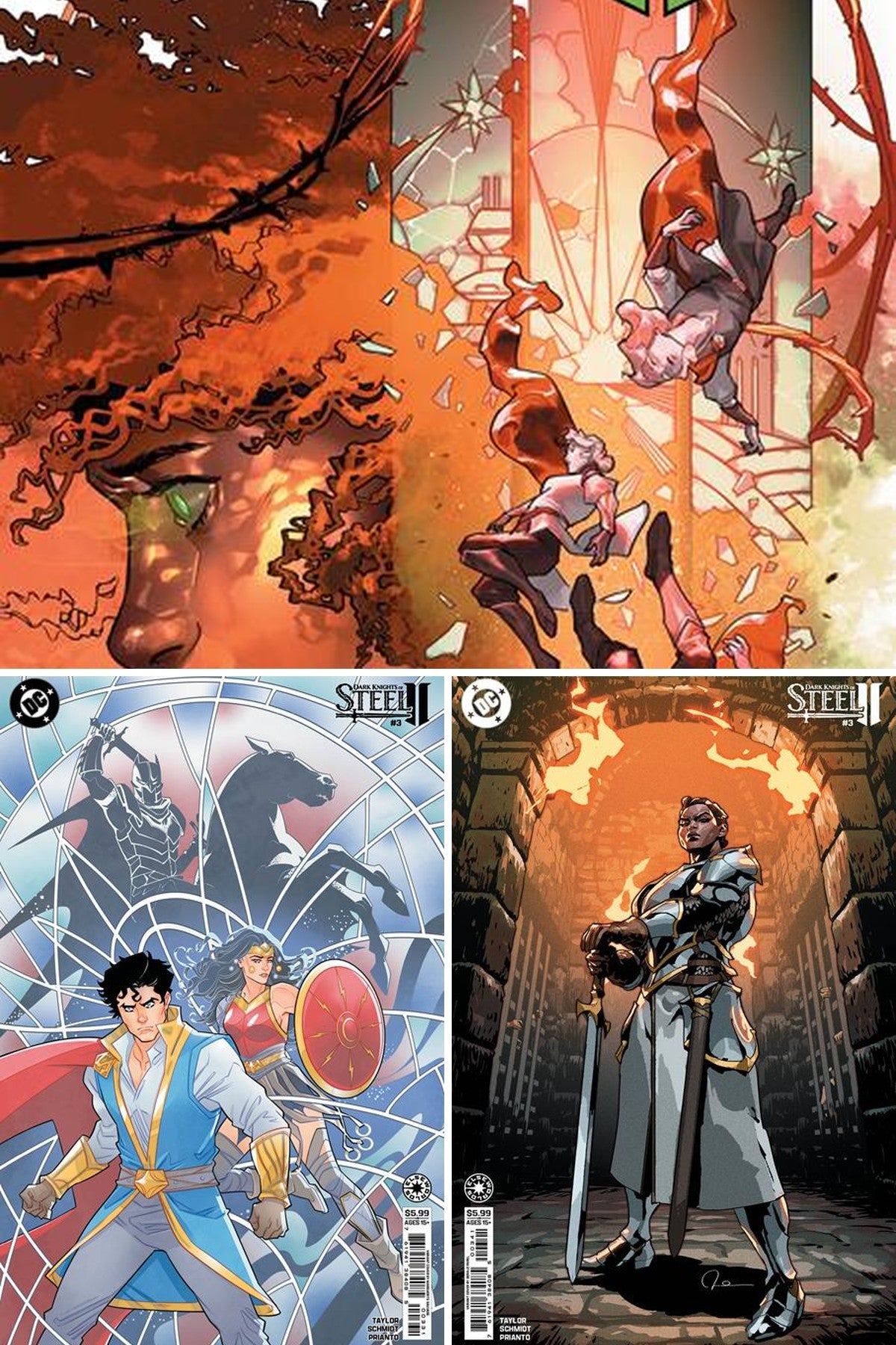 Dark Knights of Steel II #3 cover collage