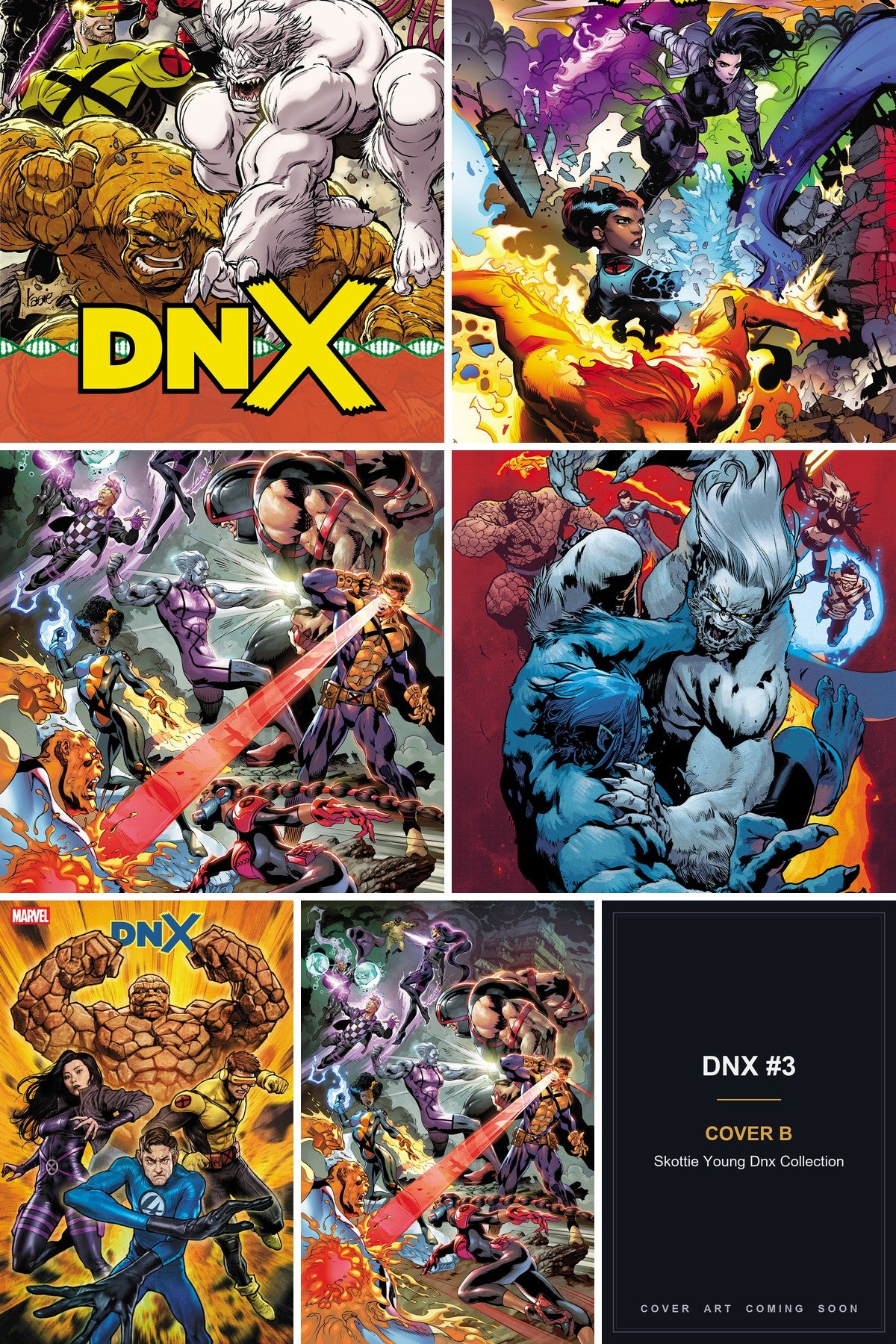 DNX #3 cover collage - Cover B art coming soon