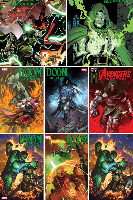 Doom All-On-One #1 cover collage