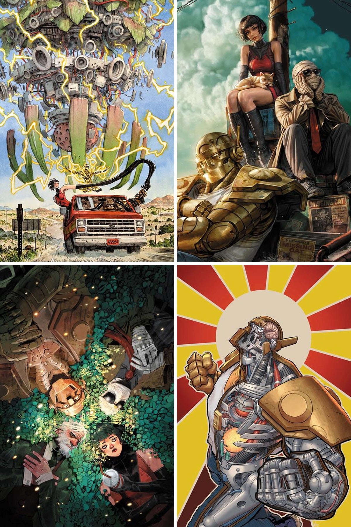 Doom Patrol #2 cover collage