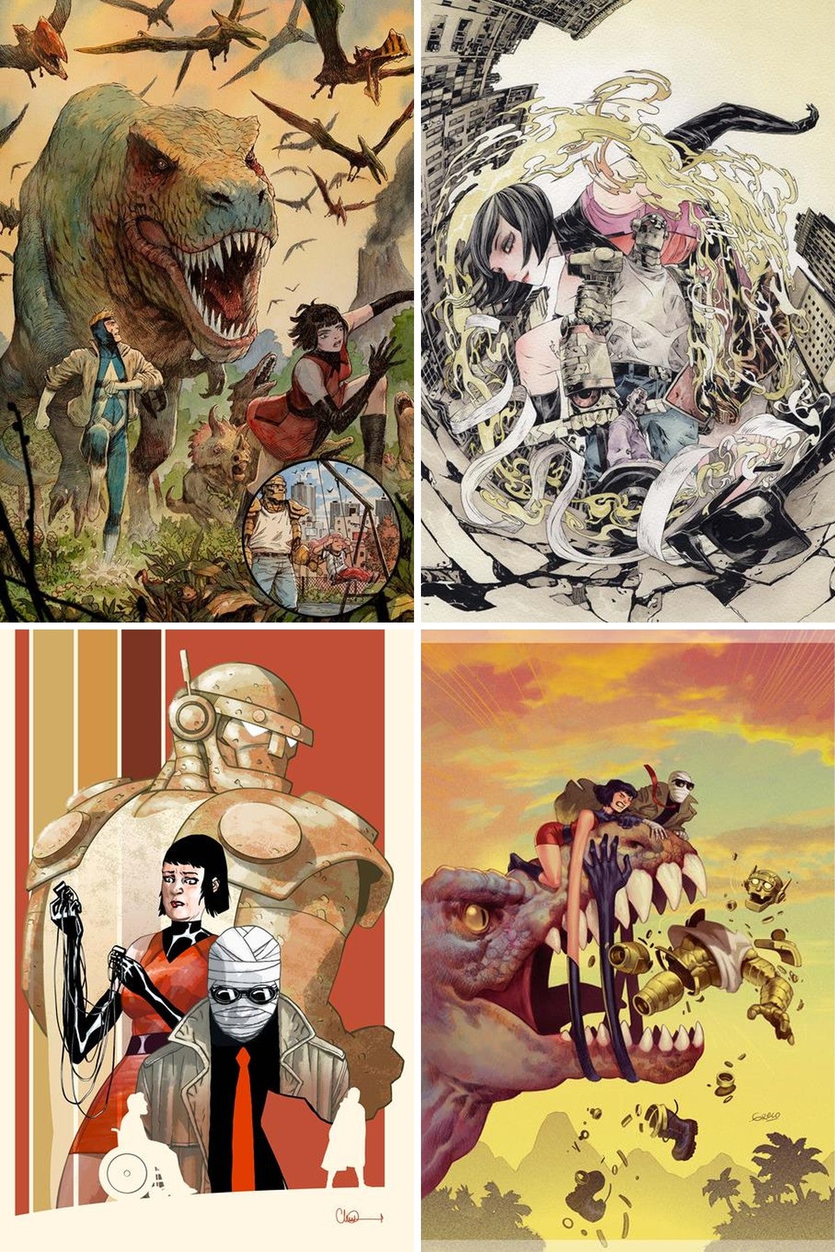 Doom Patrol #4 cover collage