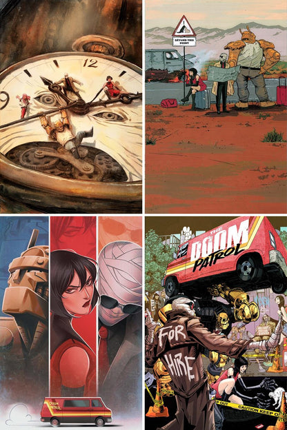 Doom Patrol #5 cover collage