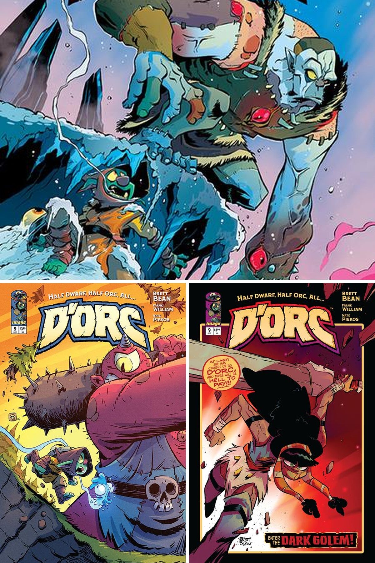 Dorc #9 cover collage