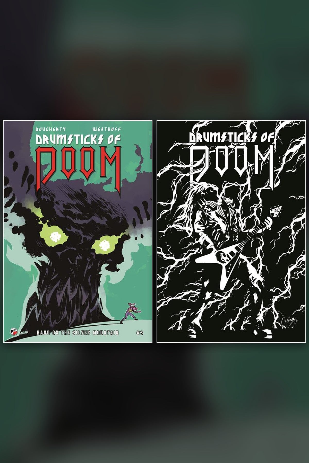 Drumsticks of Doom: Band on the Silver Mountain #3 (Of 3) cover collage