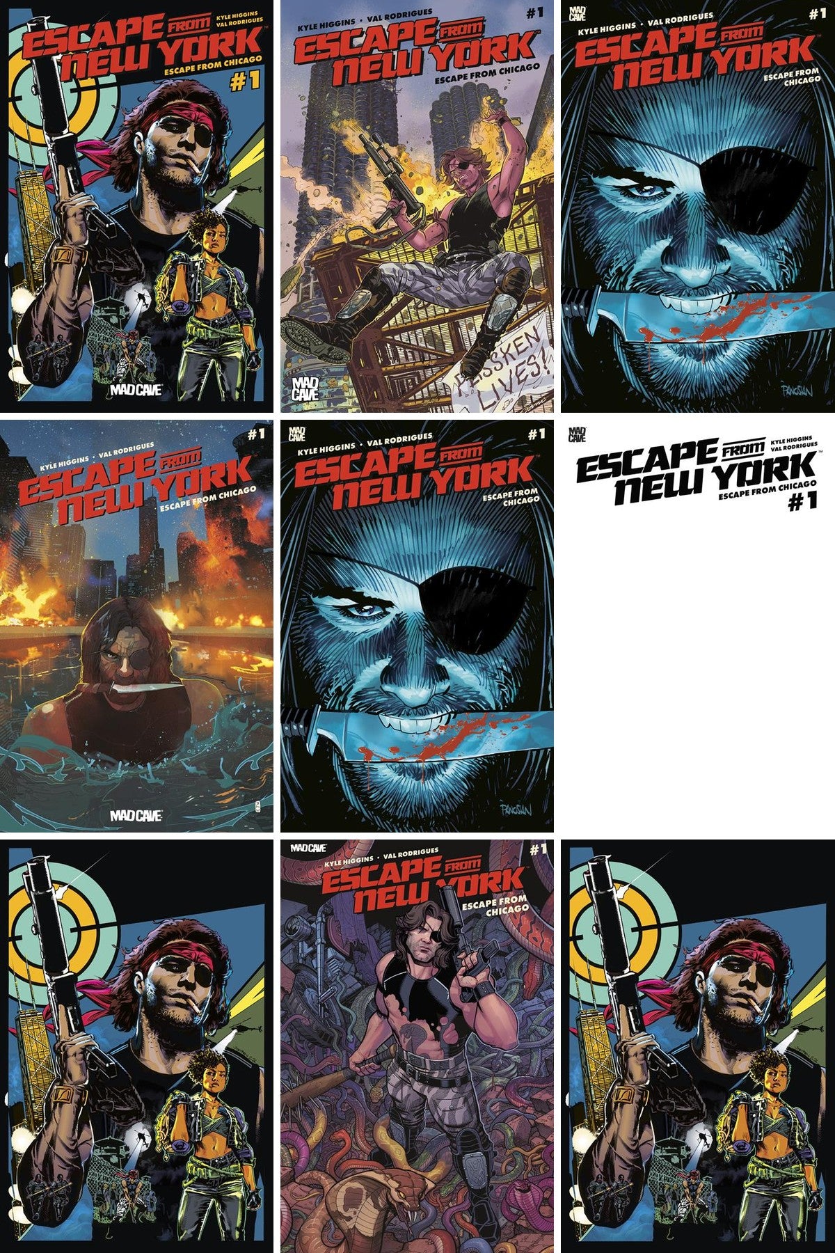 Escape From New York: Escape From Chicago #1 cover collage