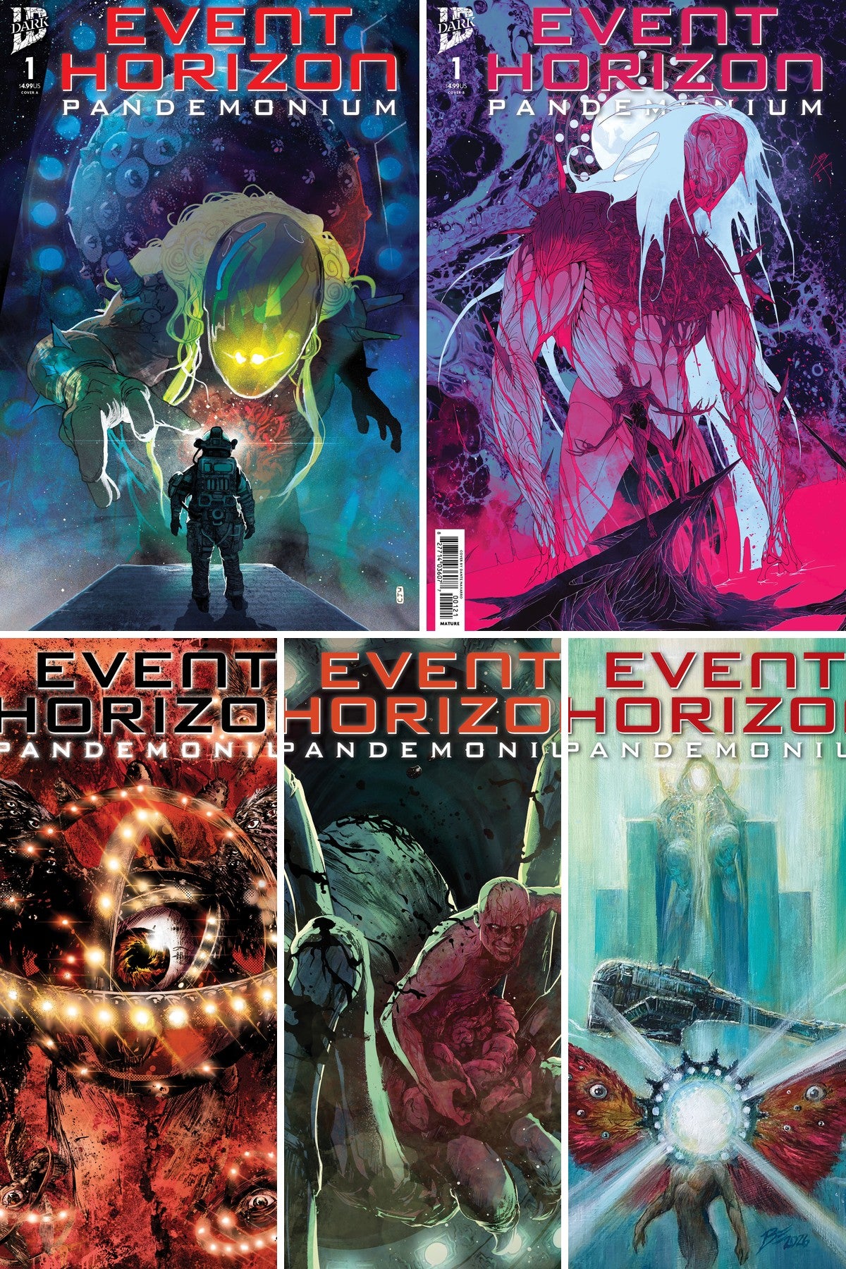 Event Horizon: Pandemonium #1 cover collage