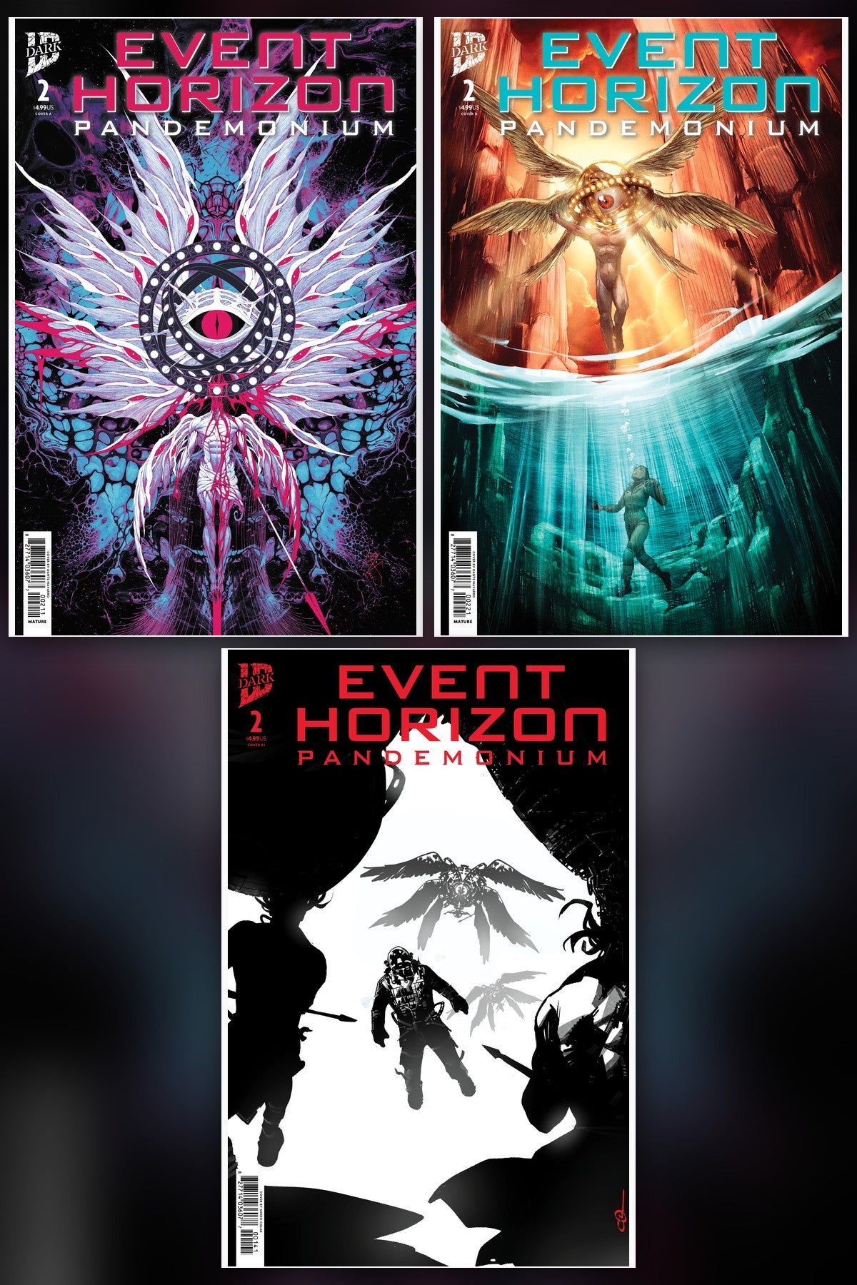 Event Horizon: Pandemonium #2 cover collage