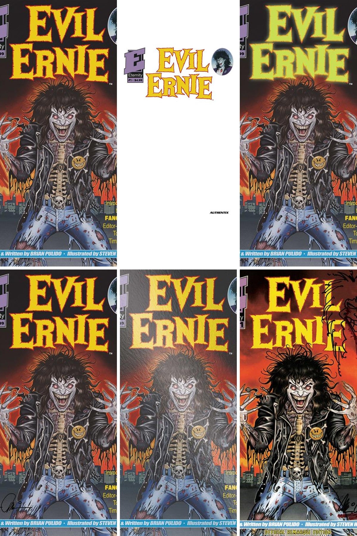 Evil Ernie 30th Anniversary Facsimile Edition #1 cover collage